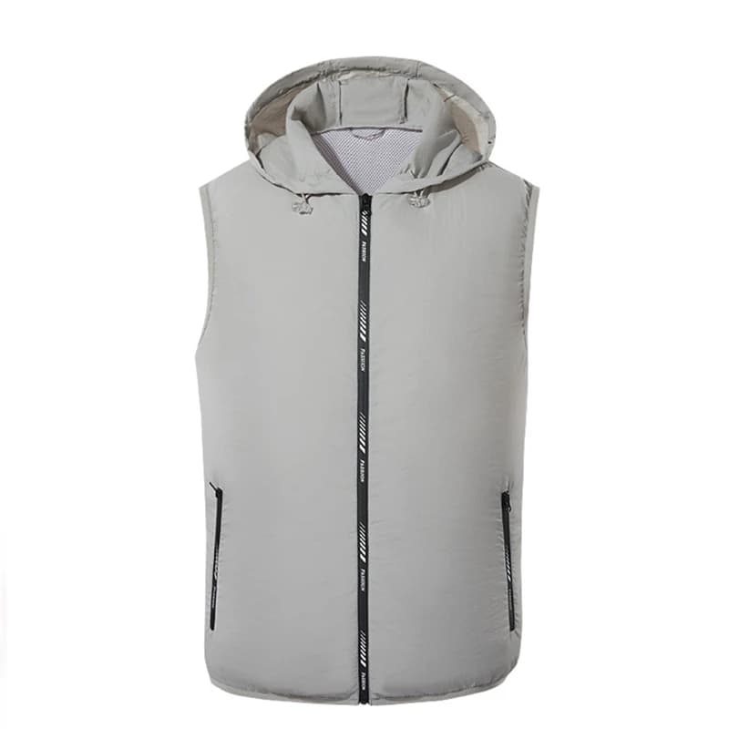 Gilet estivo da uomo gilet con cappuccio da uomo gilet moda coppia gilet senza maniche giacca Casual con cappuccio per uomo