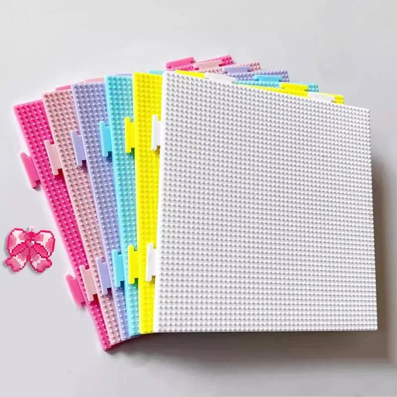 52*52 Dot Perler Hama Beads Reusable Handmade Crafts Decor DIY Make Puzzle Bean Board Three-dimensional Blocks Tool