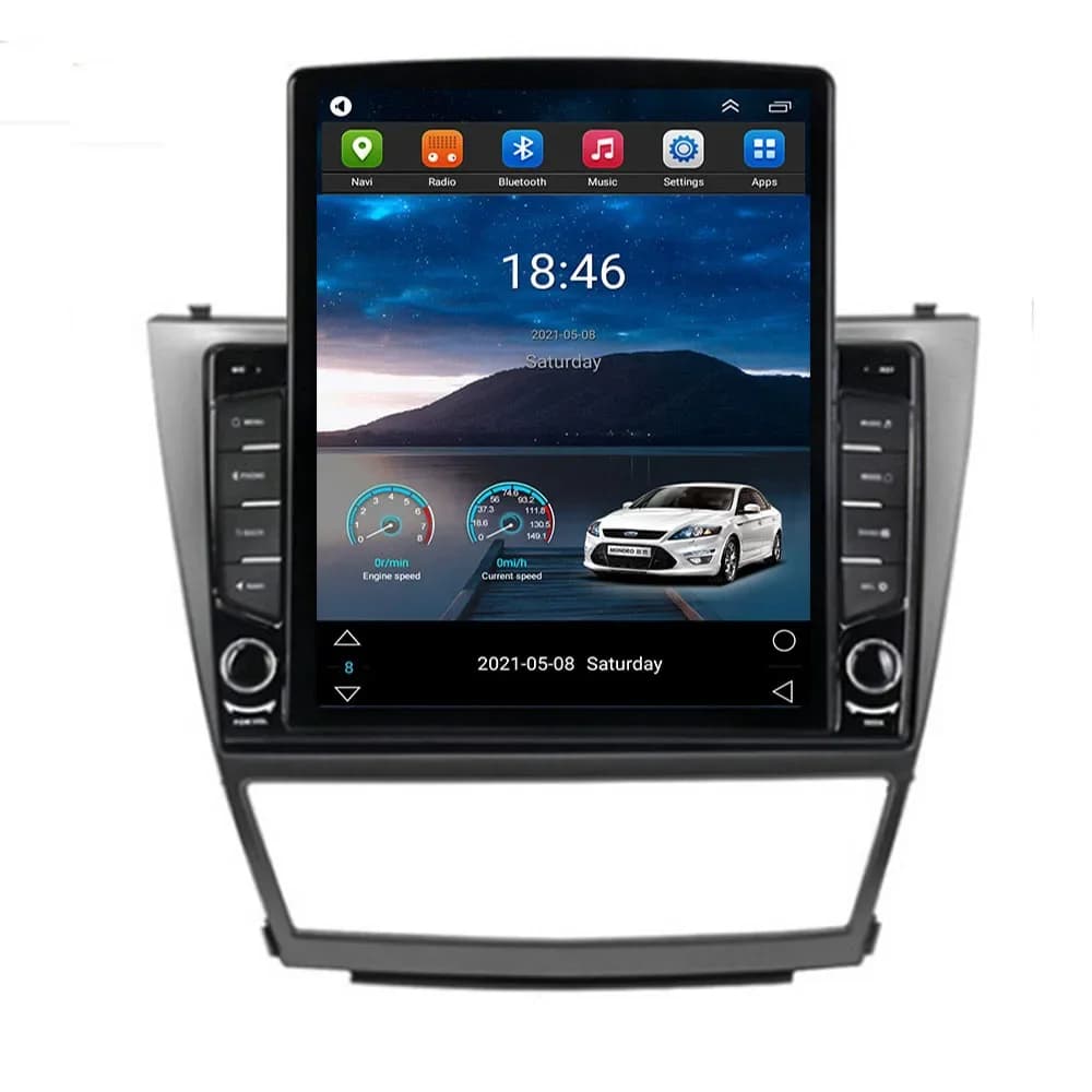 9.7" Vertical Style 5G Carplay Android 14 Car Radio Multimedia Video Player For Toyota Camry 7 XV 40 50 2006-2011 Navigation GPS