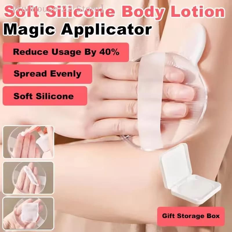 【MAX-22】Spugnetta in gel di silicone morbido per lozione corpo e fondotinta viso, applicatore senza perdita di prodotto