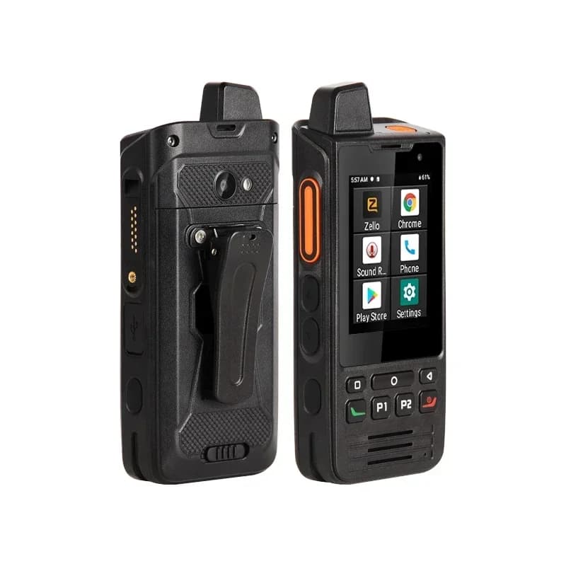 UNIWA F60 IP68 Impermeabile, Schermo 2.8 Pollici, NFC e Pulsante SOS, Radio POC Zello Android, Walkie Talkie 4G con Scheda SIM