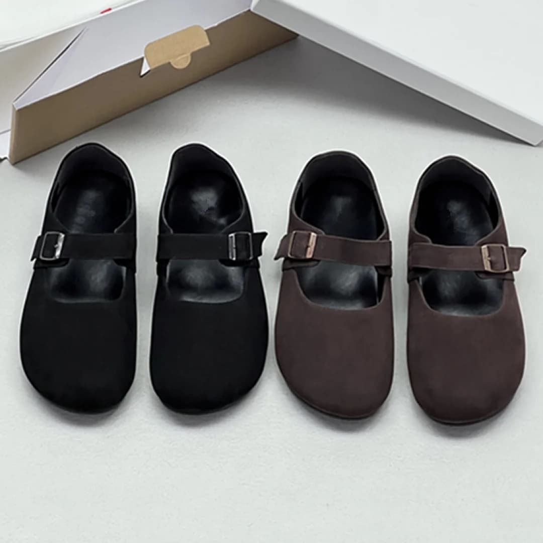 Maxdutti Minimalist Cowhide Italy Sheep Insole Soft And Comfortable Mule Shoes Mary Jane Shoe Woman Shoes For Woman Loafers