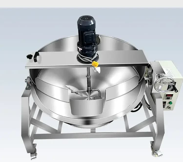 Commercial Automatic Cast Iron Frying Machine, Base Mixer for Hot Pot, Chili Salsa, Gelatina