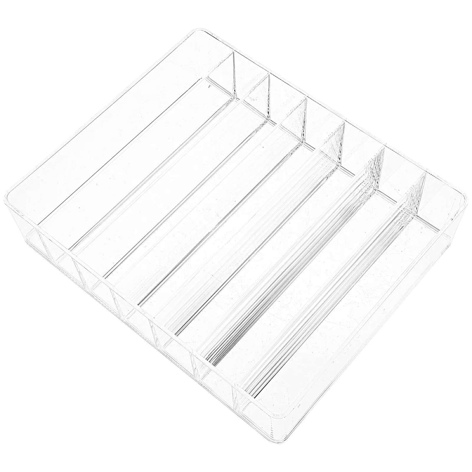 Organizzatore Sottile in Acrilico per Ombretti, Porta Palette Trucco a Scomparti Multipli per Comodino e Toeletta