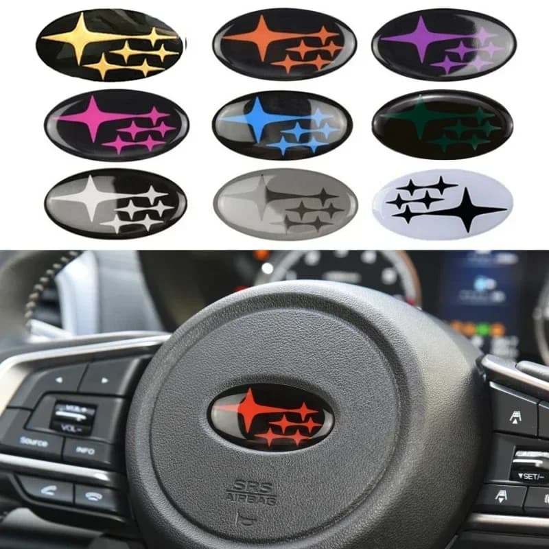 58x28MM Coprivolante per auto Logo Emblema Decalcomania per Subaru Forester Outback STI WRX Legacy Impreza Ascent Accessori