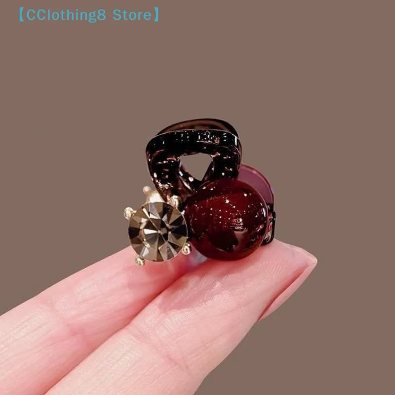 Mini Clip per Capelli da Donna, Fermaglio a Squalo Piccolo ed Elegante con Strass, Accessorio per Capelli【AliS8】