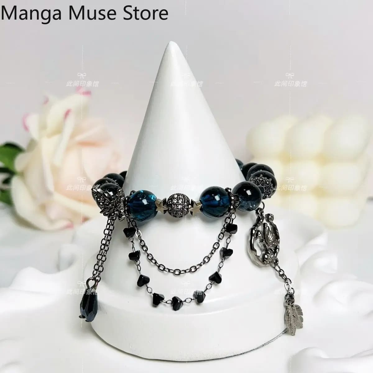 Love Beyond the Grave Dilraba He Simu Periphery Bracelet Anime Cosplay Beads Chain Pendant Bracelets Jewelry Halloween Gift