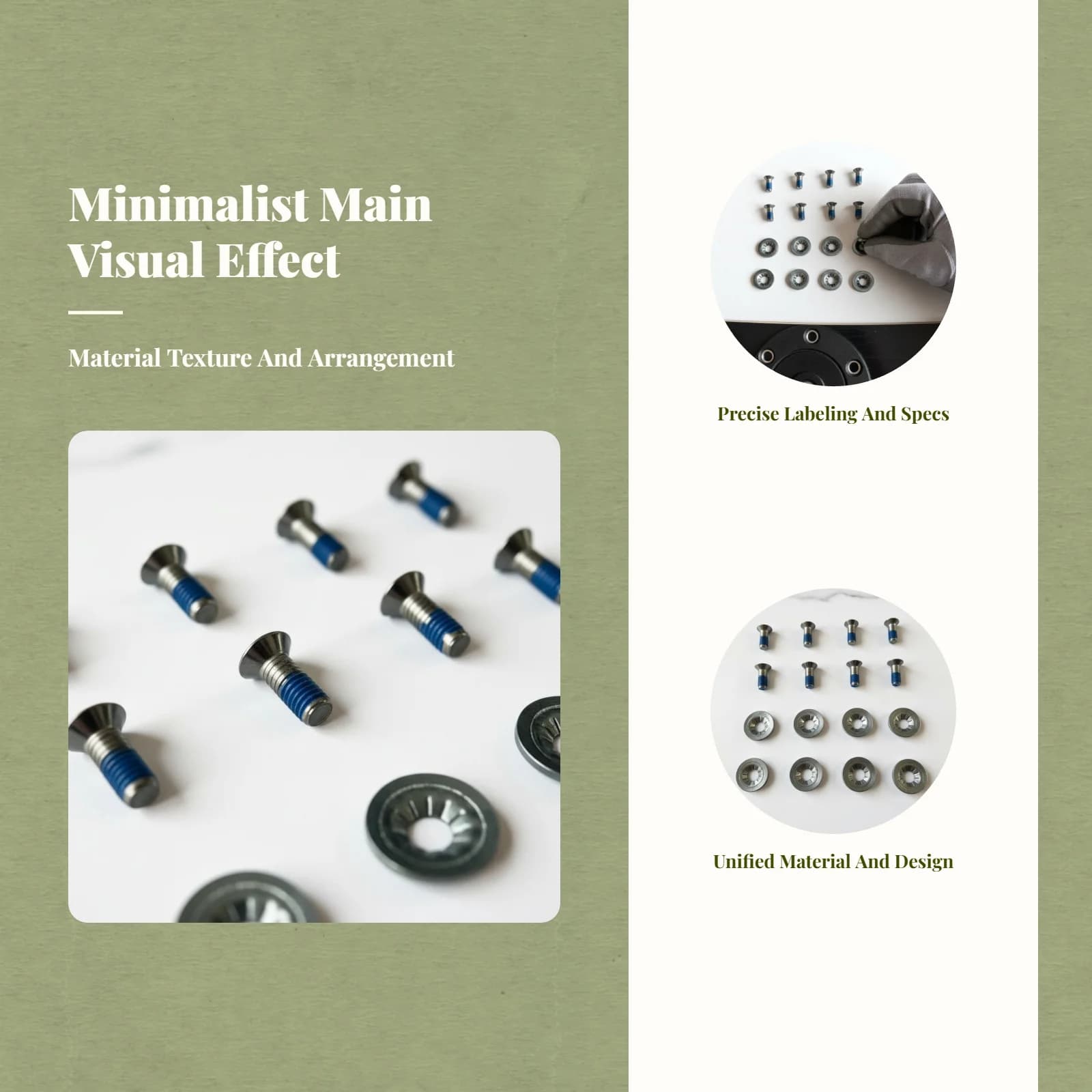 Snowboard Binding Screws, Compatible Disc Base