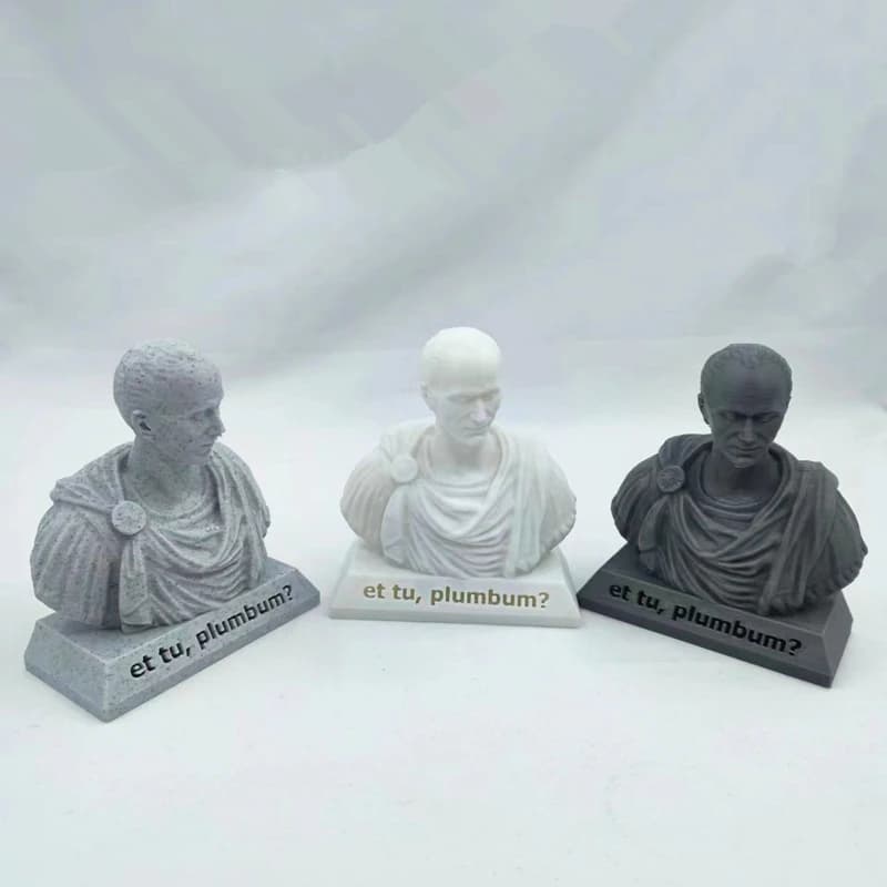 Julius Caesar Statue Office Desk portapenne Office Desk Organizer Office Decor Pen Rack regalo cancelleria insegnante regalo