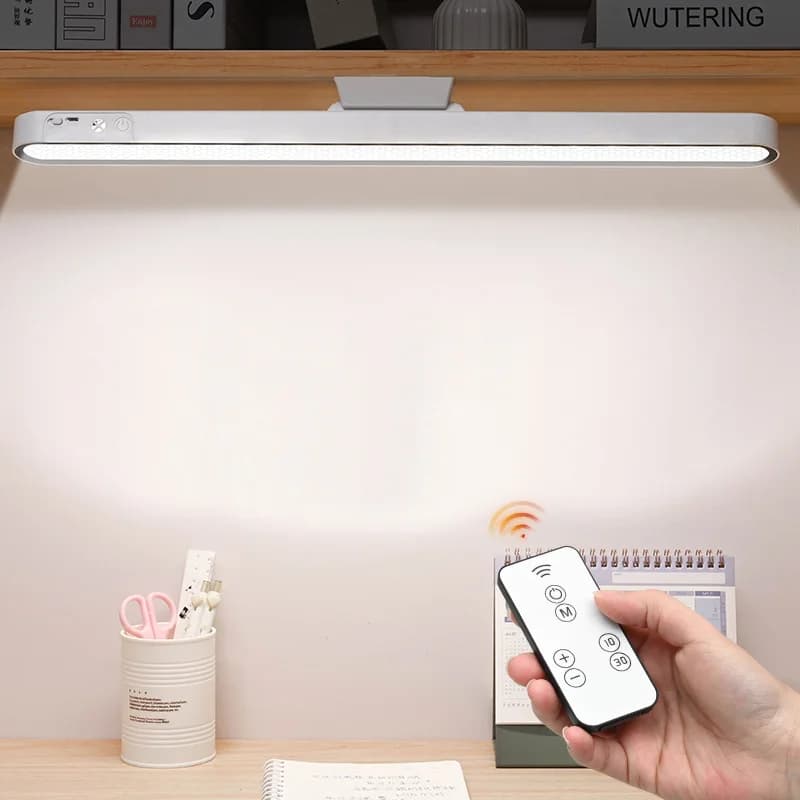 Remote Desktop Lamp 48cm 30cm Magnetic Hanging Night Light USB Rechargeable Table Lamp LED Reading Lamp For Bedside Mirror