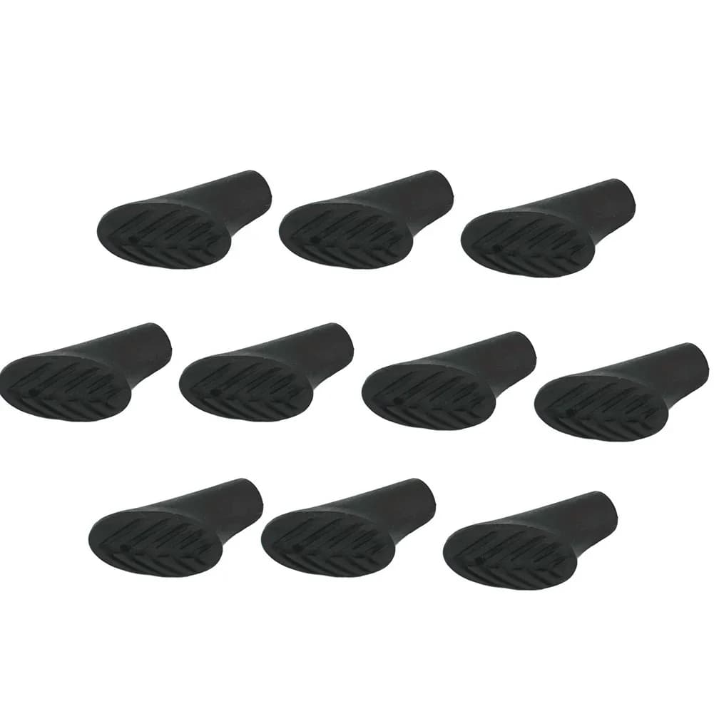 Pack of 10 Pieces: Protections for Trekking Sticks, Stroller Sticks for Seniors with Non-slip Soles