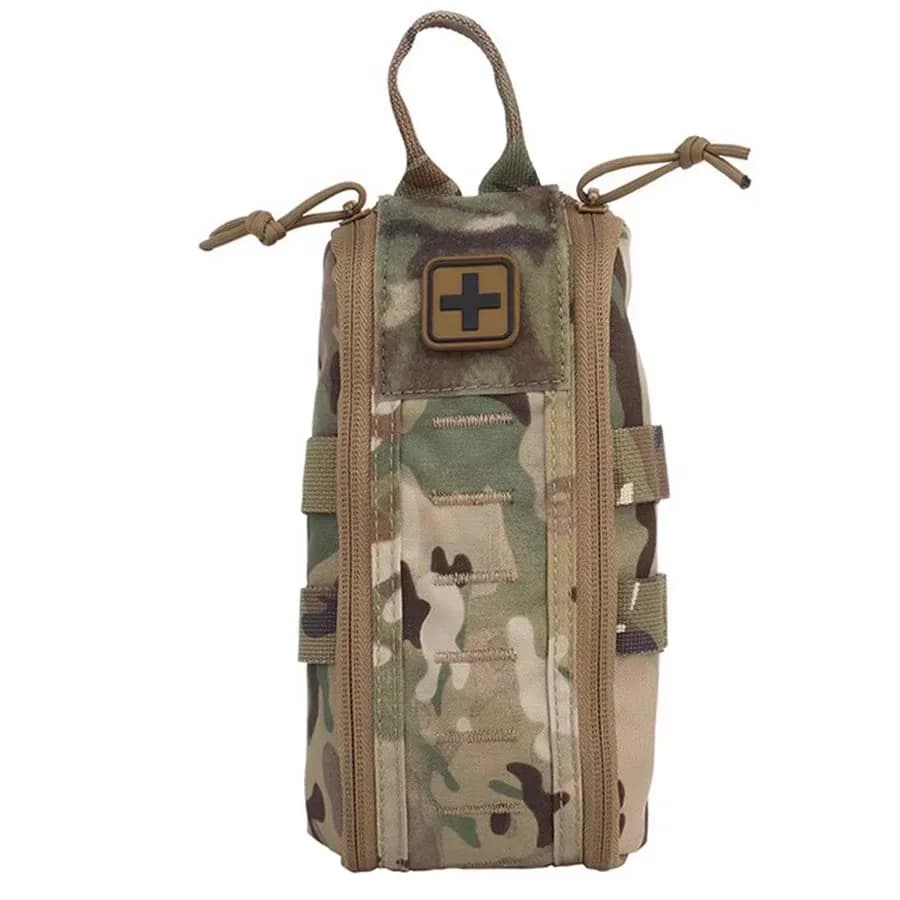 Tattico EDC Multi-funzione a forma di striscia lunga Rivista MOLLE Kit di pronto soccorso individuale IFAK Caccia Airsoft Custodia medica rapida