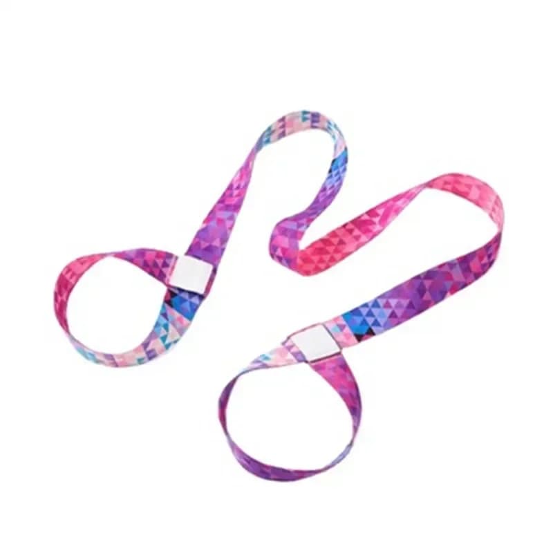 Colorful Nylon Straps Yoga Mat Belt Adjustable Sports Belt Transport Shoulder Belt Exercise Belt Elastic Yoga Belt