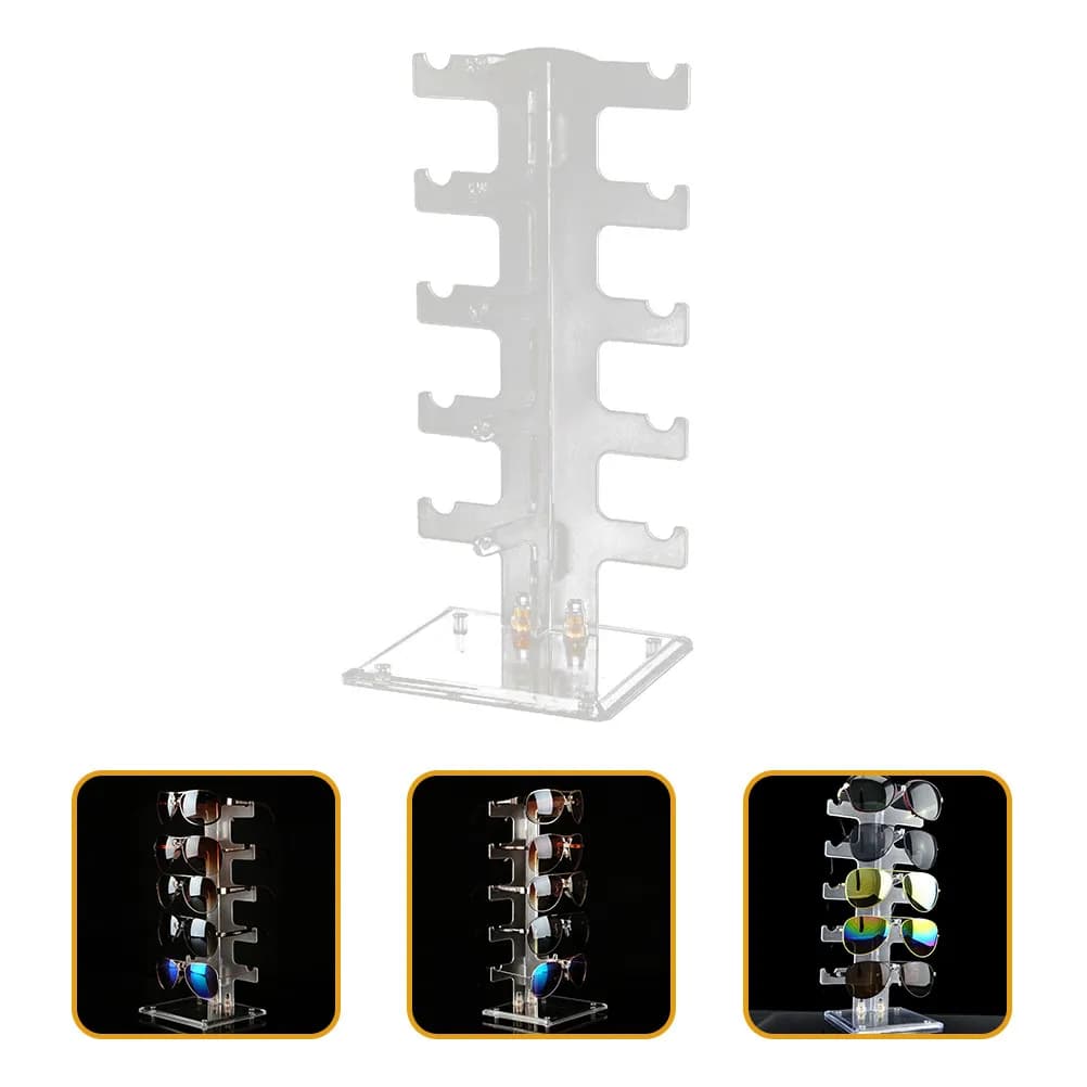Sunglasses Display Holder Glasses Stand for Eyeglasses Ski Goggles Optical Shop Home Office Dresser Window Display Organizer