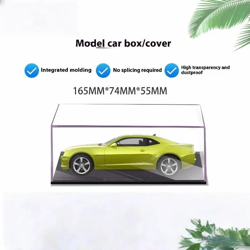 [Only] 1 pcs Transparent Acrylic Storage Box Practice 1/43 Diecast Model Display Box For Car DIY Dust Display Toy/