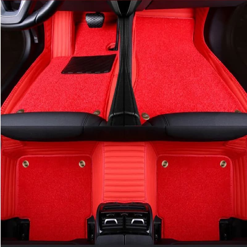 Floor Mats for Ford Fiesta Mk6 Mark VI Mk7 WS WT WZ 2009 2010~2016 Custom Fit Waterproof Automotive Car Accessories interior