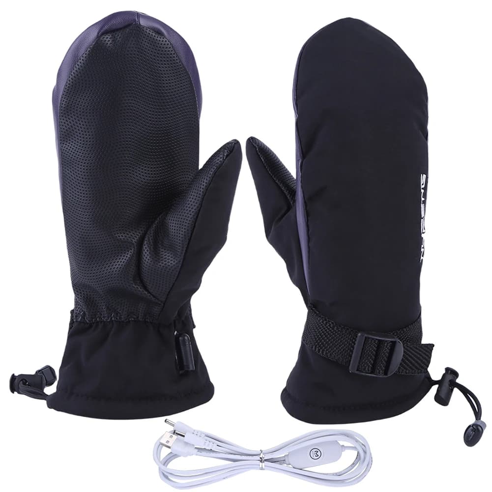Guanti riscaldati elettrici Touch Screen Guanti da sci caldi Ricarica USB Guanti da sci invernali per moto Snowboard Guanto a prova di freddo