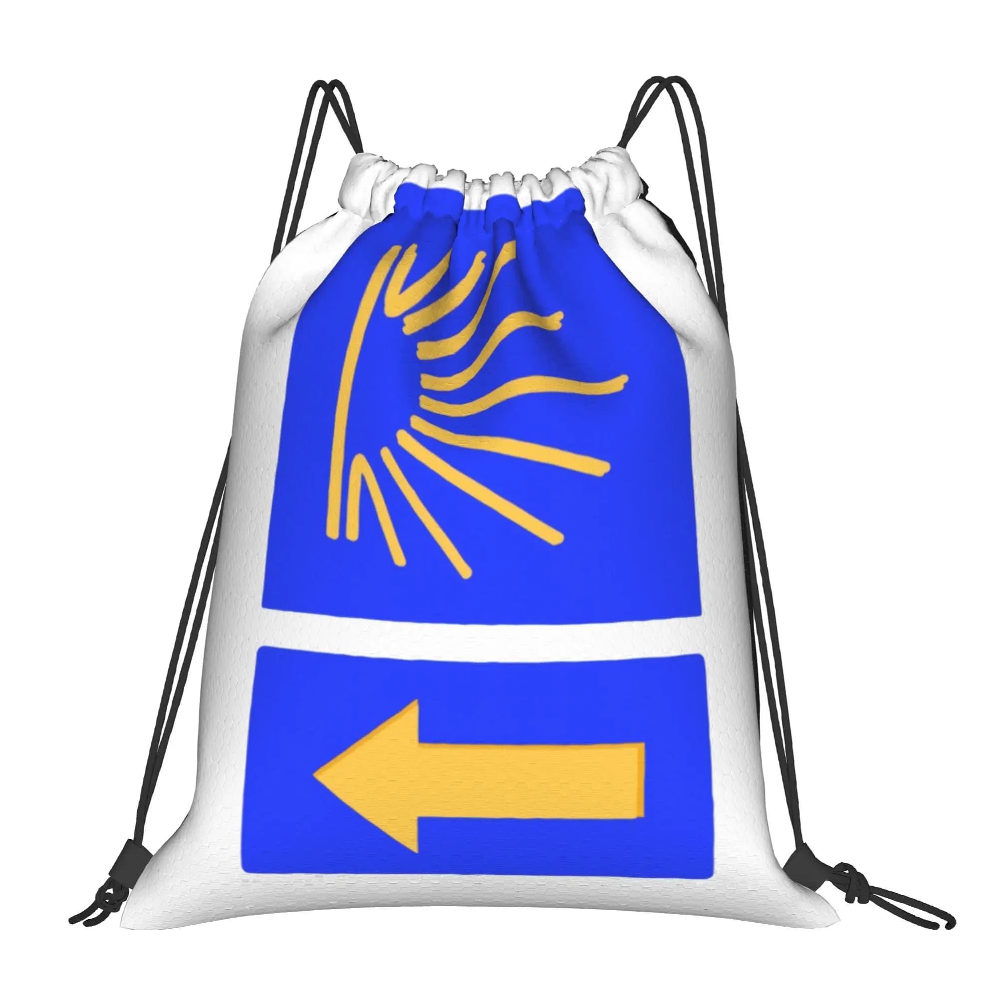 Custom Pilgrim Walk Drawstring Backpack Sports Gym Bag for Men Women Shopping Sackpack