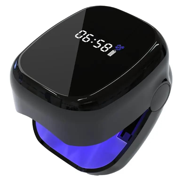 Lampada UV Portatile 2025 di Ultima Generazione per Fototerapia Unghie, 1 Pezzo, con LCD, per Pulizia Smalto e Trattamento Antifungino per Unghie dei Piedi