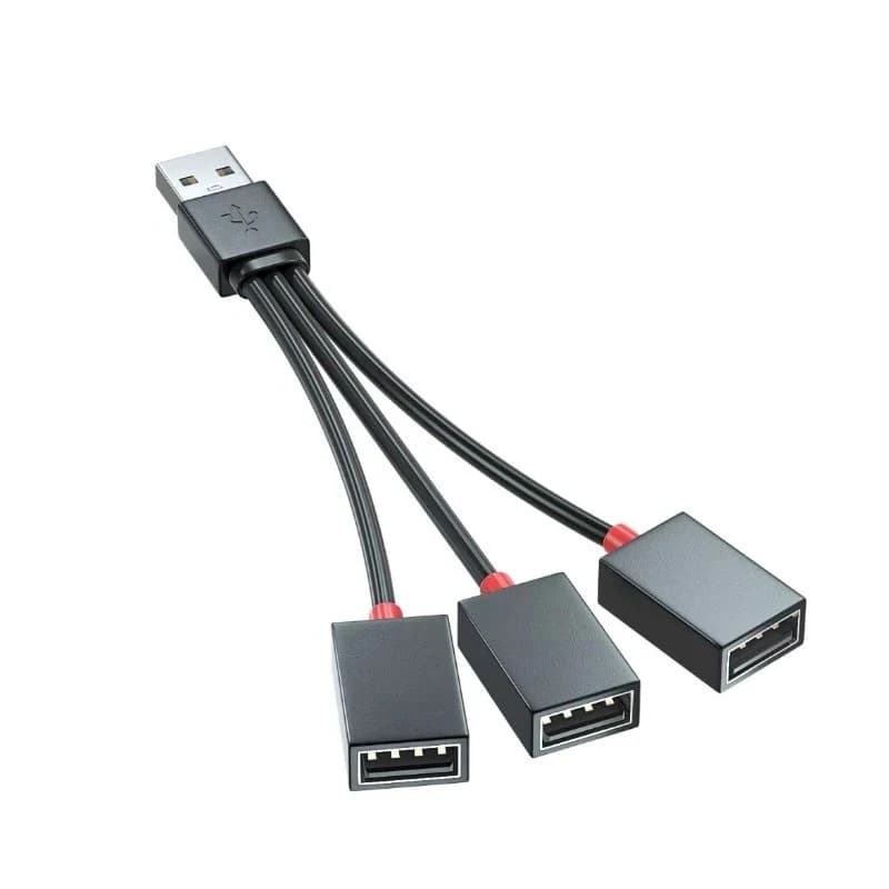 USB C 3 splitter cable in 1 HUB expansion multi expansion converter 2/3 USB ports for car, laptop, PC computer, keyboard, mouse