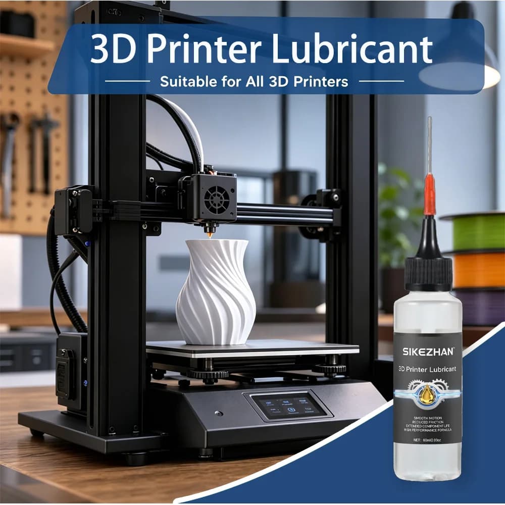 Olio Lubrificante per Stampante 3D 60ml, Alta Prestazione, Movimento Fluido, Attrito Ridotto, Oliatore di Precisione per Asse Z SIKEZHAN