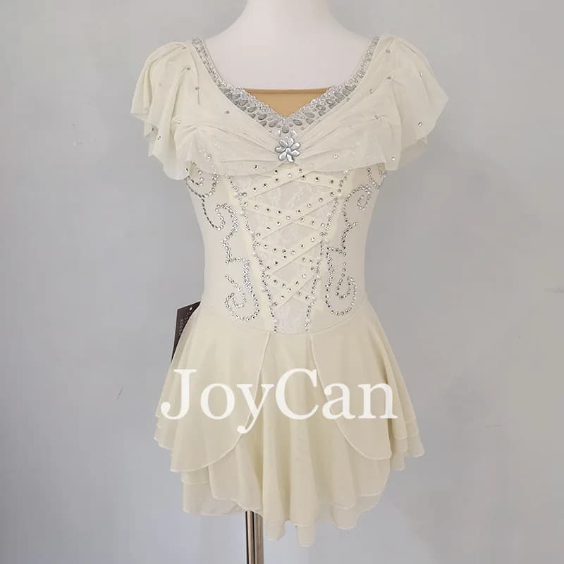 JoyCan Ice pattinaggio artistico vestito ragazze Spandex elastico concorso abbigliamento da ballo personalizzato