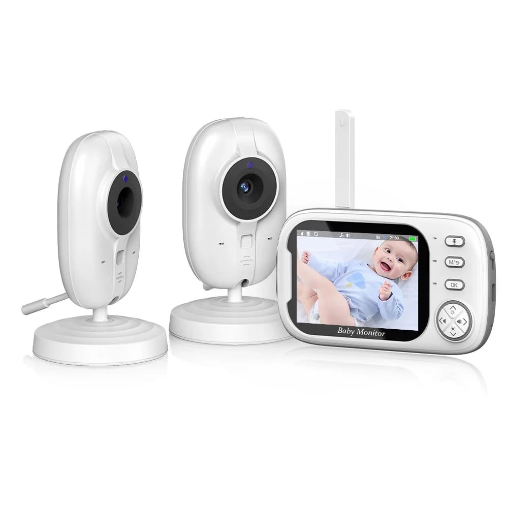 Vendita calda Smart App controllata Audio bidirezionale Zoom In/out Visione notturna Baby Monitor per protezione infantile
