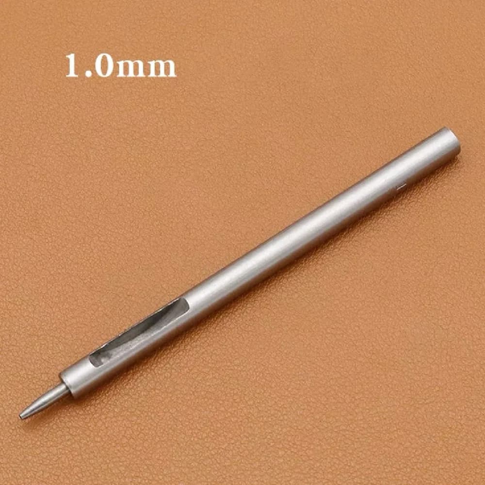 1Pcs Alloy Steel Round Hole Puncher DIY Straight Head Leather Craft Tool 0.5-10mm Leather Punch Sewing Bag Shoes Belt Watch Band