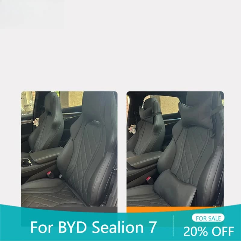 Car Styling Cuscino del sedile Supporto lombare Cuscino per il collo Cuscino per la testa Schienale Accessori modificati automaticamente per BYD Sealion 7 2024 2025