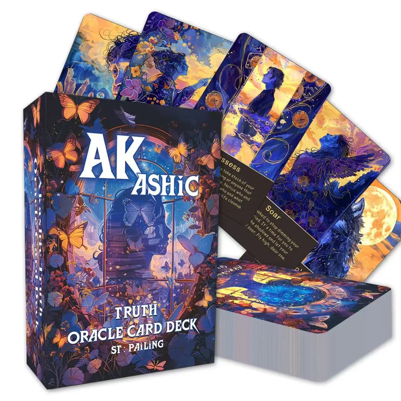 Carte Oracolo Akashiche, Mazzo Oracolo per la Guarigione Energetica, Carte Oracolo per la Conservazione dei Ricordi, Mazzo Iniziale di Tarocchi, Carte Oracolo per la Purificazione del Karma