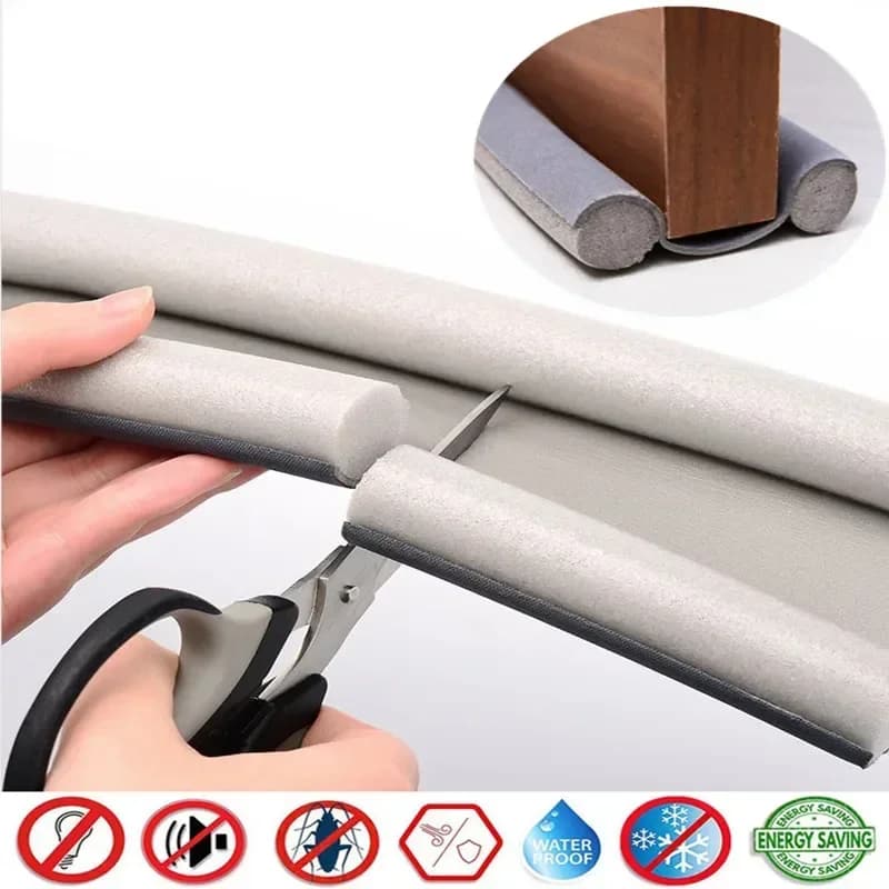 Striscia di tenuta inferiore della porta Spellatura del tempo Guardia Blocker Sigillante Tappo burlete puerta casa Nastro insonorizzato Gap Sealer Protector