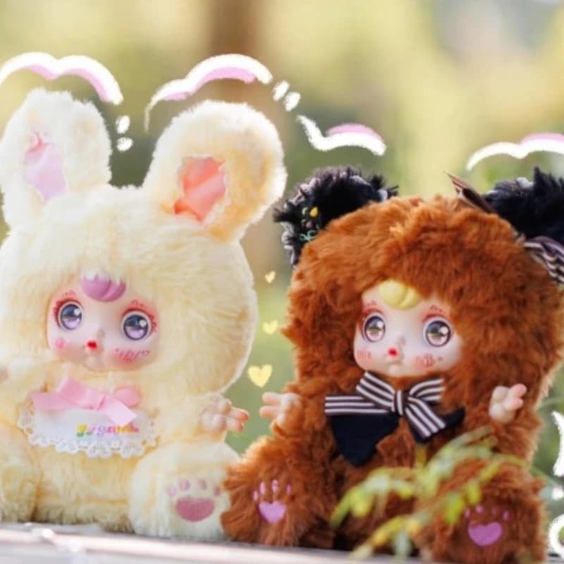 Yumi Hug and Sleep Together Series Blind Box Cute Vinyl Face Doll Scatola misteriosa Personaggio anime Borsa Portachiavi Ciondolo Giocattolo Regalo