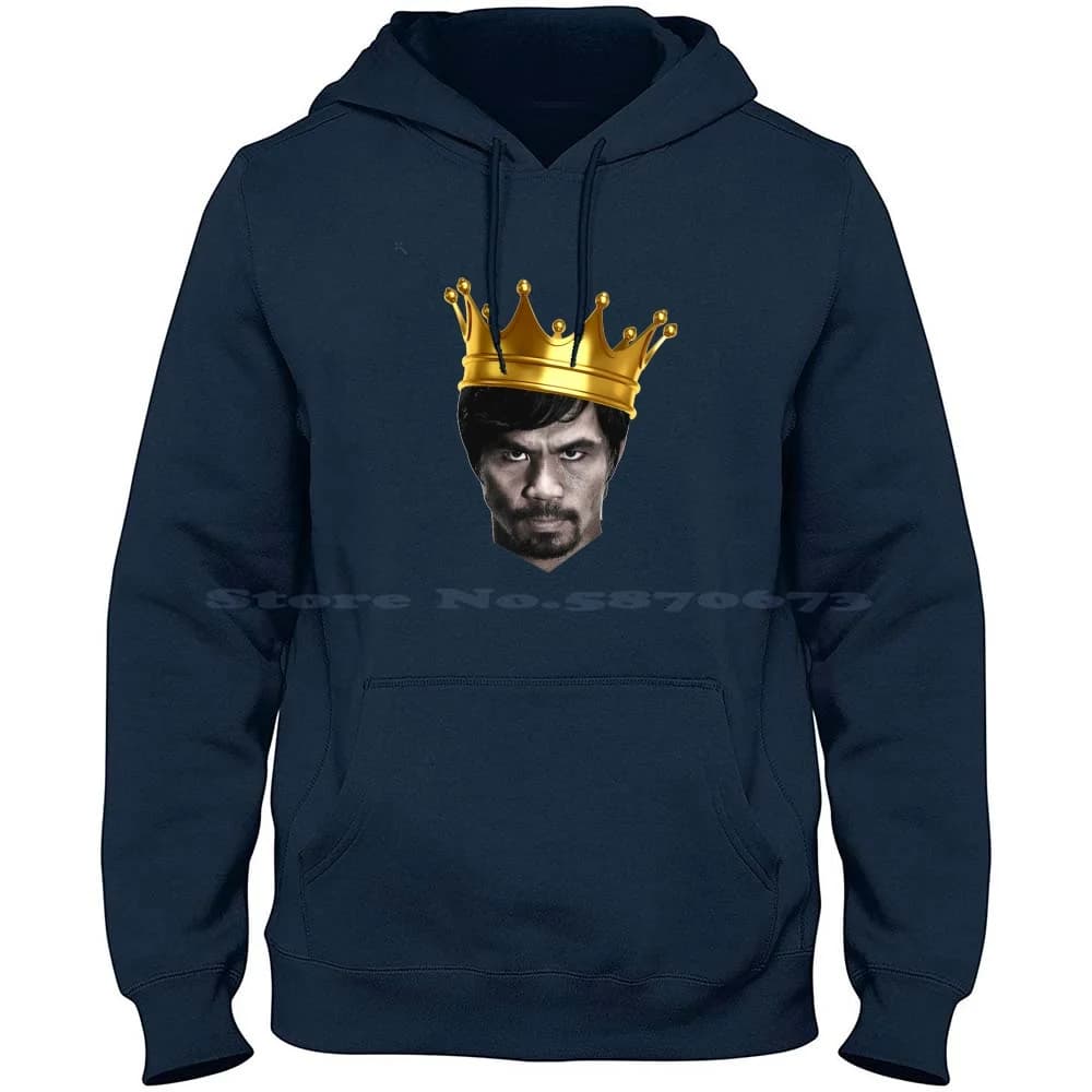 Parabrezza Pacquiao The King Of Boxing Series 100% cotone felpa con cappuccio T Shirt tracy Pacquiao Vs Mayweather Mayweather Vs Pacquiao Gennady