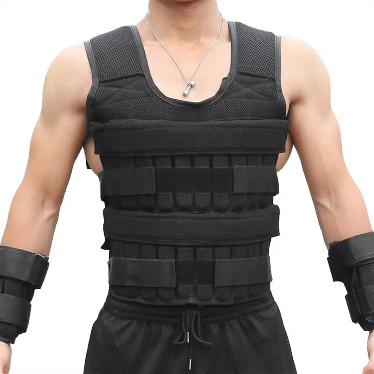 ABME New 20KG Weighted Vest Training Fitness Weighted Jacket for Strength Endurance Running Not Included Steel Plate