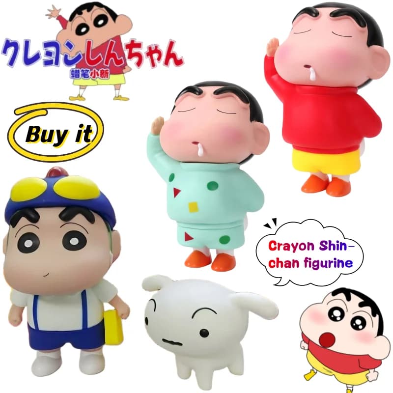 Nuovo Modello di Bambola Cartoon Fatto a Mano di Crayon Shin-chan, Ornamento Creativo di Alto Valore per Soggiorno e Ingresso, Regalo di Compleanno