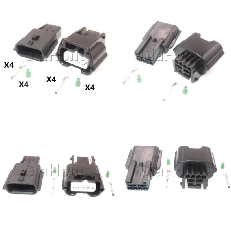 1 Set 4 Ways AC Assembly Parts 7282-8853-30 7283-8853-30 Car Intake Pressure Sensor Wire Socket Auto Air Flowmeter Wire Socket