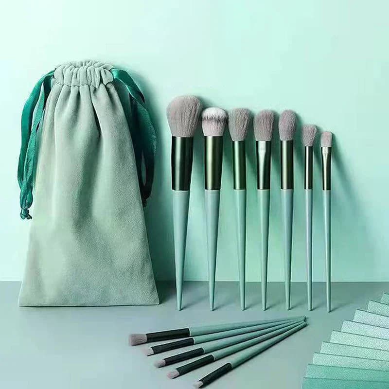 Set di 8/13 Pennelli da Trucco Professionali, Morbidi, per Fondotinta, Cipria, Ombretto, Kabuki, Pennelli per Sfumatura, Strumenti di Bellezza