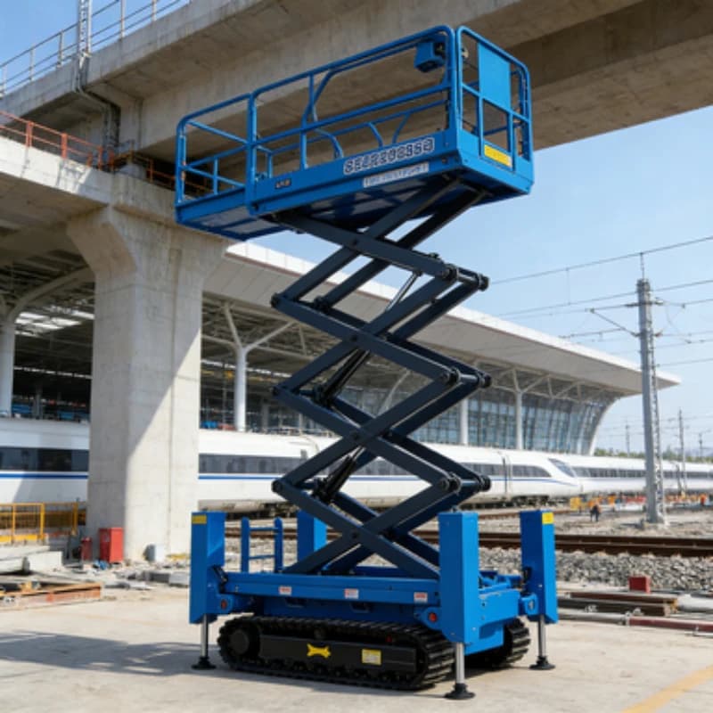 Double Scissor Lift Table Electric Customized Hydraulic Mobile Platform for Industrial Use