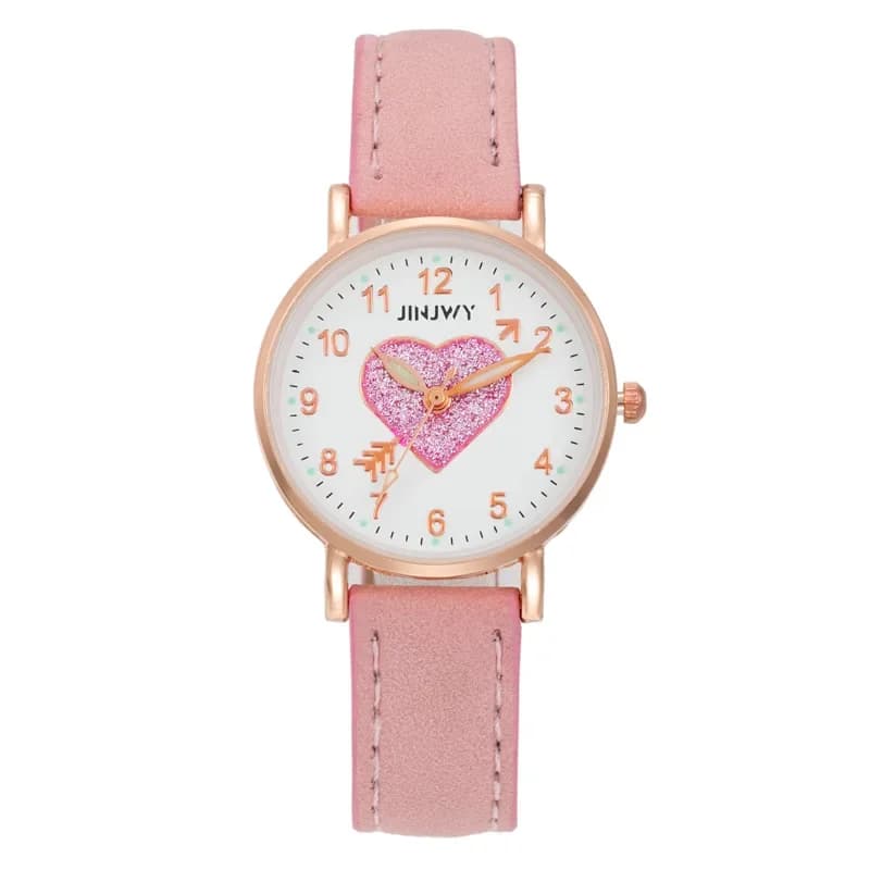 Women's Luxury Luminous Watches Elegant Waterproof Heart Shape Love Fashion Girls Quartz Watch Women's Dropshipping