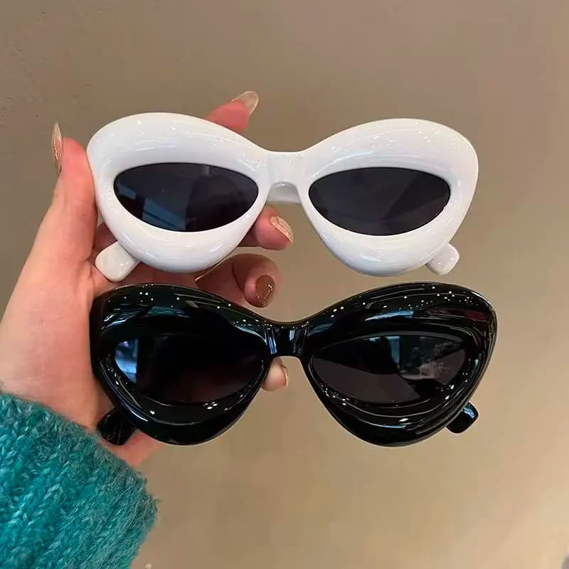Fashion Candy Colored Oval Sunglasses Summer Party Dance Party Funny Glasses Cute And Funny lip Shaped Sun Glasses UV Eyewears