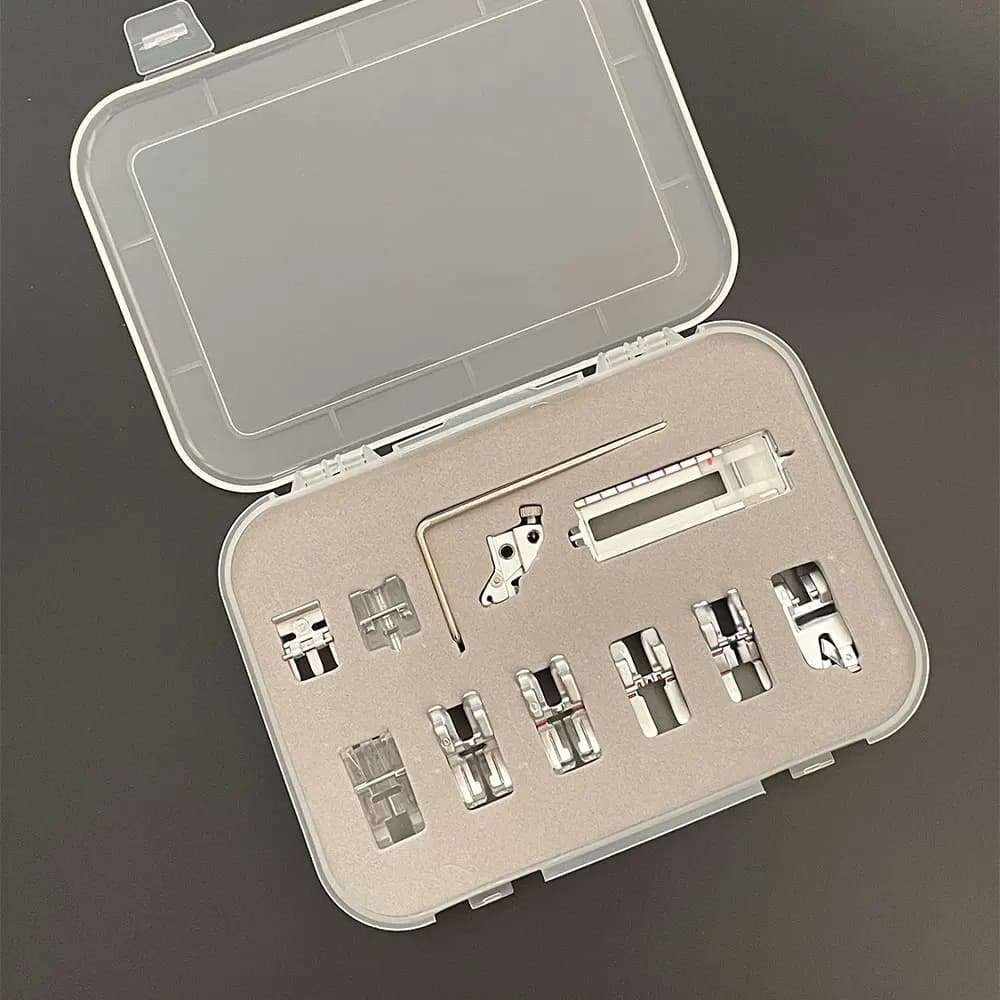 11 pezzi Set piedino a scatto piedino/piedini adatti per Pfaff 1000-7570 con piedino a piedi IDT accessori per cucire parti