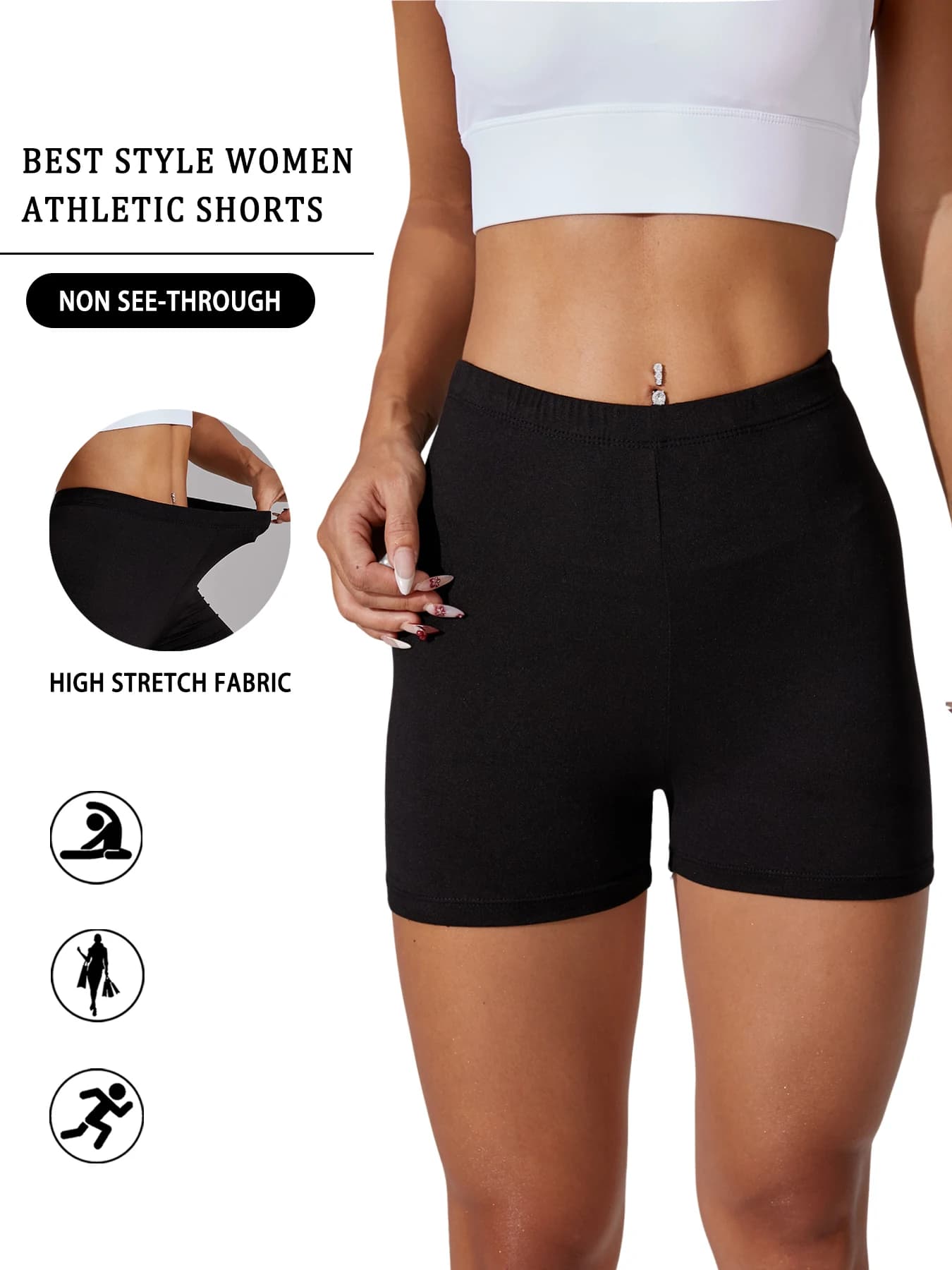 Super soft, non-transparent, training, yoga, racing, cycling, push up, gym, fitness, women sportswear