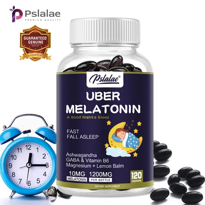 Capsule di melatonina per adulti da 10 mg Contiene L-Theanine, Ashwagandha e altro per favorire il rilassamento e il sonno sano