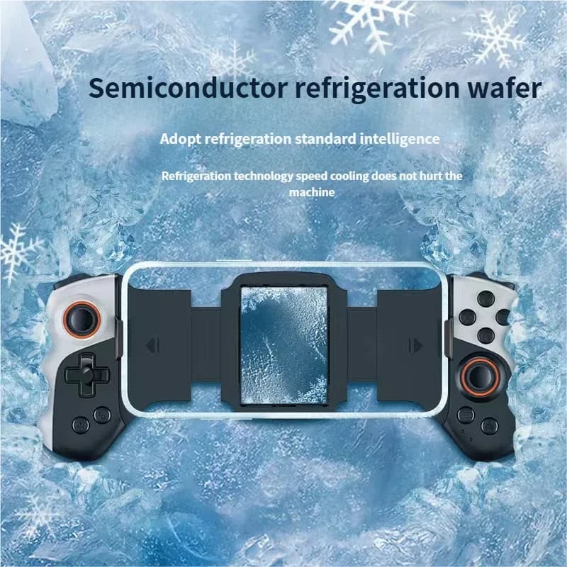 Controller di Gioco Wireless 2 in 1 per Cellulare con Raffreddamento, Joystick Dual per iPhone/Android