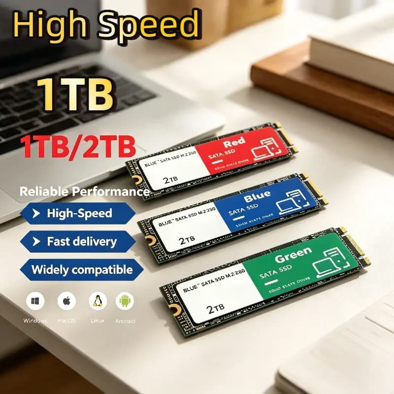 2026 New M.2 NVMe 500GB SSD Ultra Fast Internal Solid State Drive Hard Disk for Desktop Laptop PC Computer Pro Max Upgrade