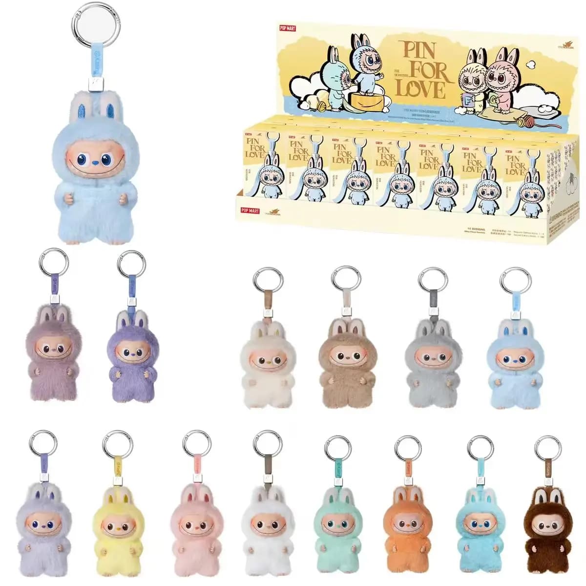 Pop Mart THE MONSTERS PIN FOR LOVE Series Blind Box Scatola misteriosa Borsa per indovinare Bambola giocattolo Personaggio anime Serie regalo di gioielli