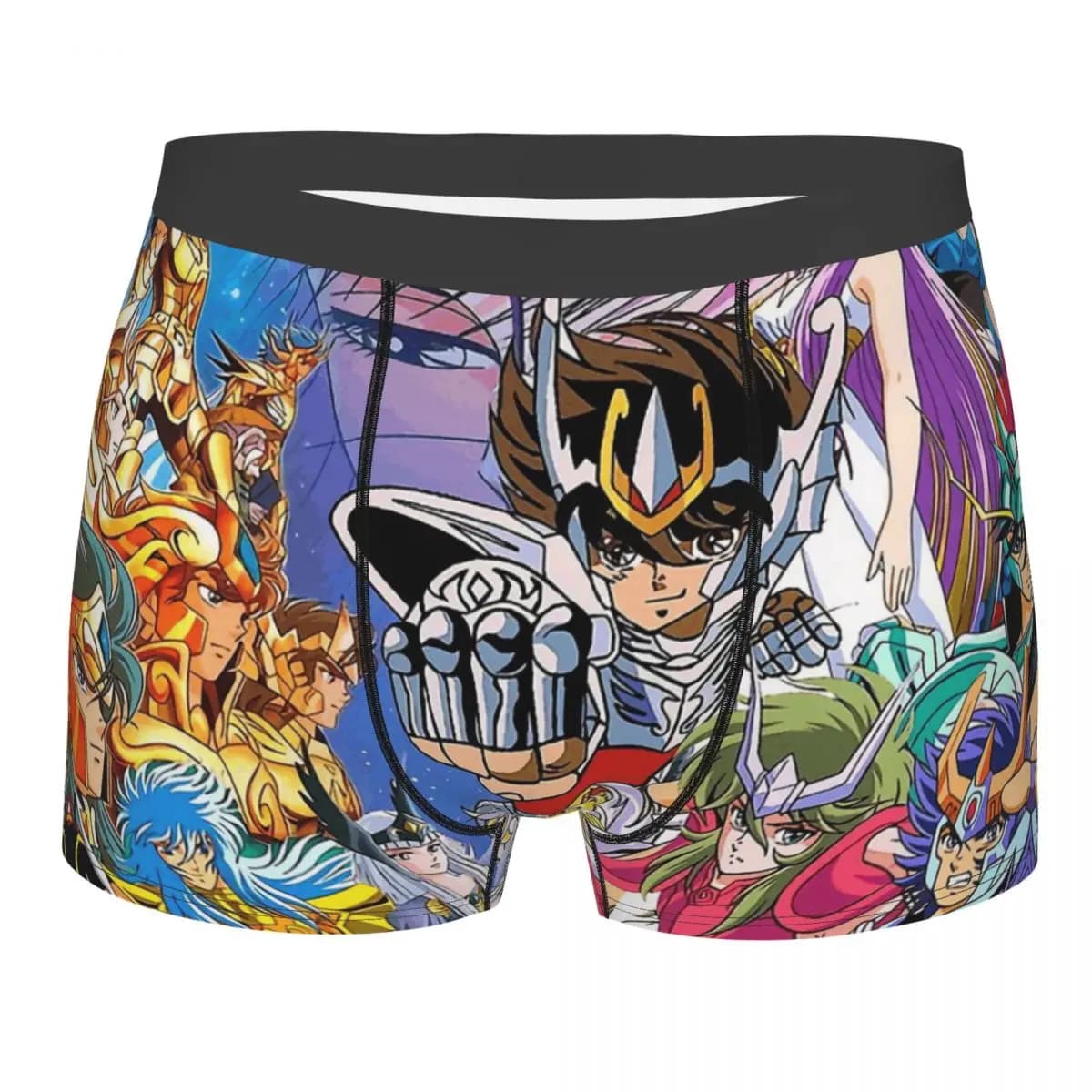 Man's Boxer Briefs Saint Seiya Highly Breathable Underwear Top Quality Print Shorts Gift Idea