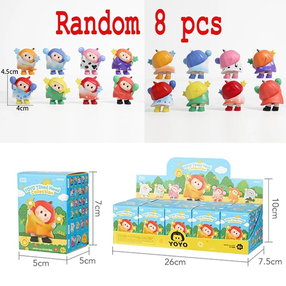 Collezione Stress Wock Partner: Blind Box Icon Box, Mystery Box, Mini Action Figure Interessante per Decorazione Scrivania e Regalo