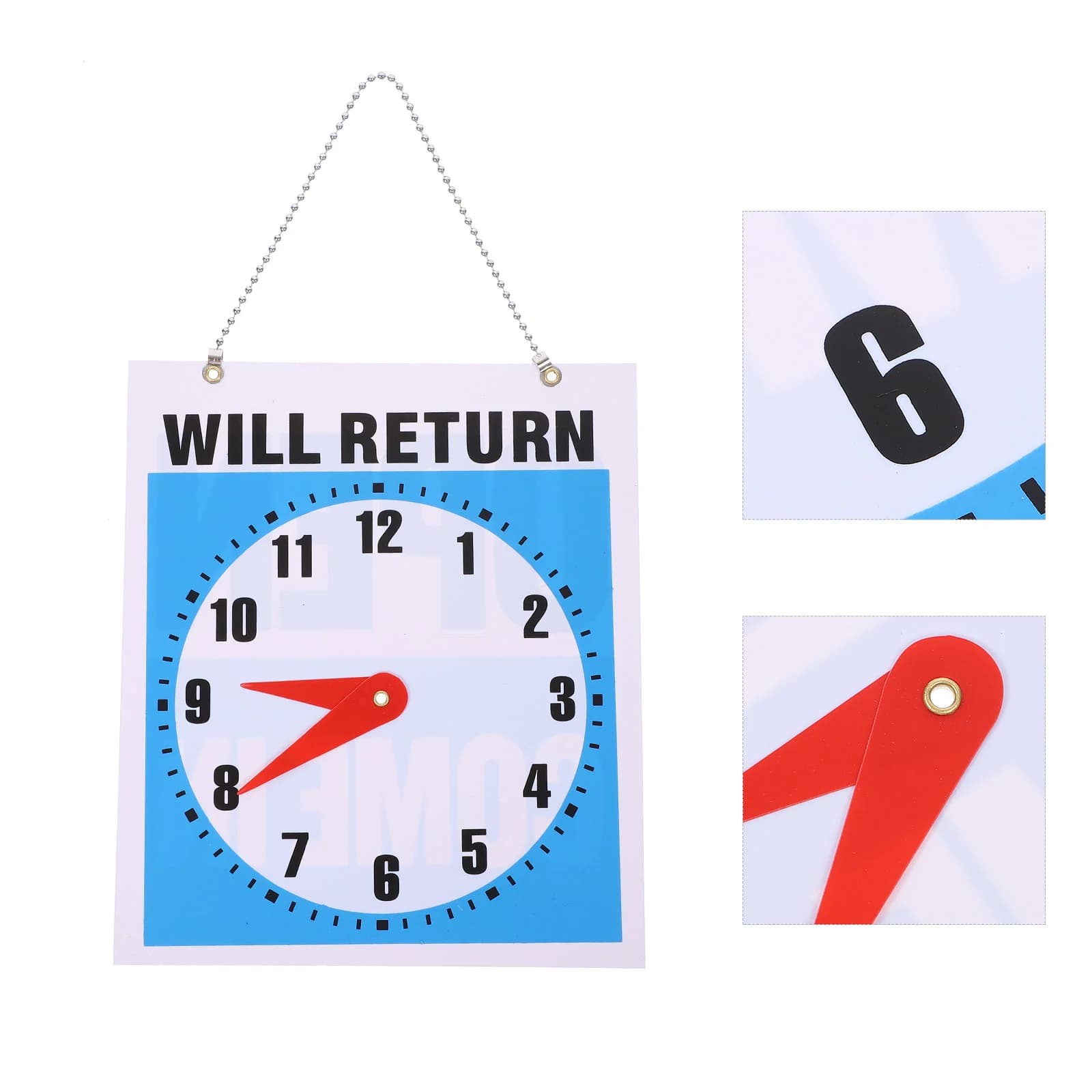Open Business Signs Sign Door Board Hours benvenuto Closed Pvc Office Clock Hanging Will Return Operation Sign Business