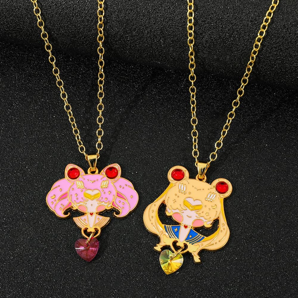 Collana con Ciondolo Anime Sailor Moon Tsukino Usagi, Accessori per Ragazze, Simpatici Oggetti per Cosplay, Regali